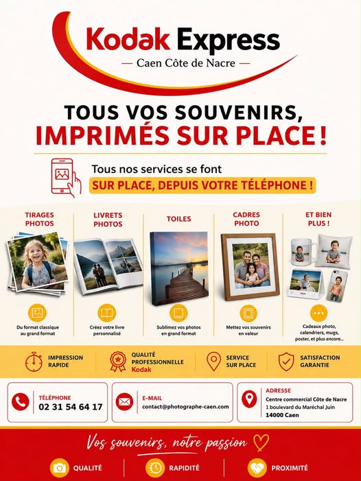 Tout imprimé sur place